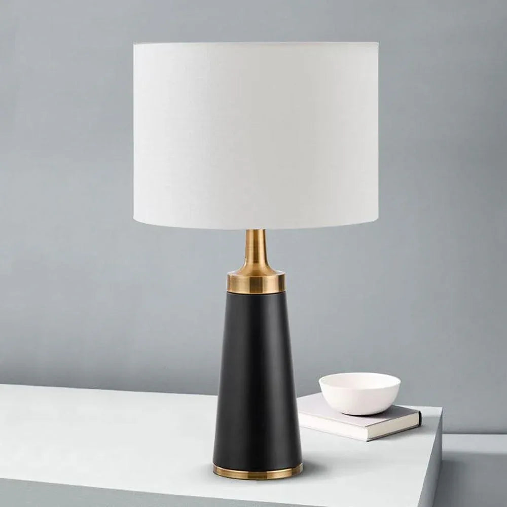 Audara-Postmodern Art Living Room Bedroom Bedside Desk Light Scandinavian Minimalist Metal Fabric Desk Lamp Club Dining Room Coffee Shop Lighting Fixture Apartment Office Table Lamp