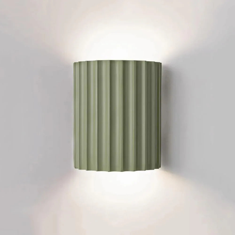 Audara-Macaron Matching Color G9 Lamp Base Resin Wall Lamp Modern Simple Bedroom Bedside Living Room Backdrop Wall Lights 5.51in Stairway Aisle Entryway Wall Sconces For Study Room B&B Lighting Fixture
