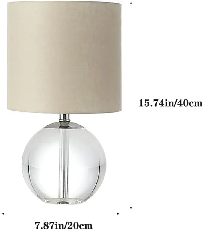 Audara-Modern Simple Crystal Fabric Desk Lamp Creative Light Luxury Bedroom Bedside Study Desk Light Living Room Counter Tea House Table Lamp Sample Room Exhibition Stand Farmhouse Lighting Fixture