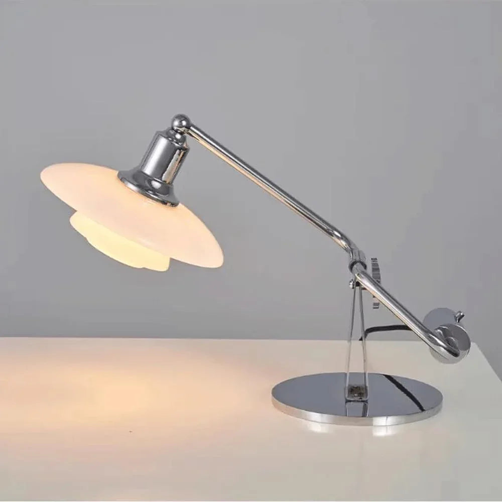 Audara-Denmark Classic Study Piano Desk Light for Office Work Study Desk Lamp Minimalist Fashion Metal Glass Table Lamp Bedroom Bedside Adjustable Villa Farmhouse Lighting Fixture