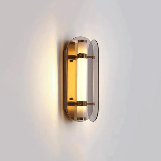 Audara-Scandinavian Simple Bedside Wall Lamp Personalised Bedroom Glass Wall Lights Living Room Background Wall Sconces Aisle Corridor Entrance Mounted Lighting Fixture