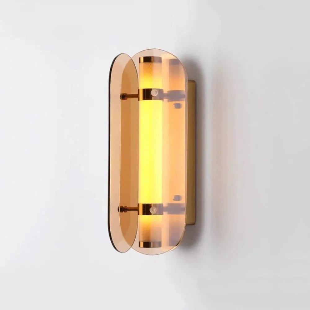 Audara-Scandinavian Simple Bedside Wall Lamp Personalised Bedroom Glass Wall Lights Living Room Background Wall Sconces Aisle Corridor Entrance Mounted Lighting Fixture
