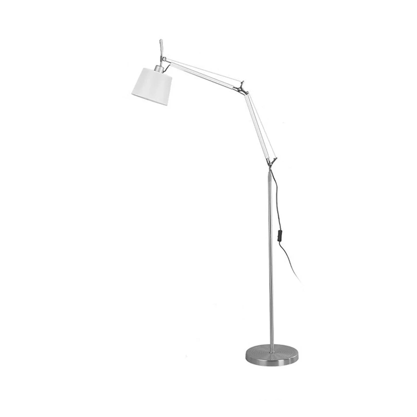 Audara-Creative Adjustable Cantilever Aluminum Floor Lamp 3 Color Dimming E26 Study Office Standing Lamp Showroom Farmhouse B&B Torchiere Restaurant Bedroom Lighting Fixture