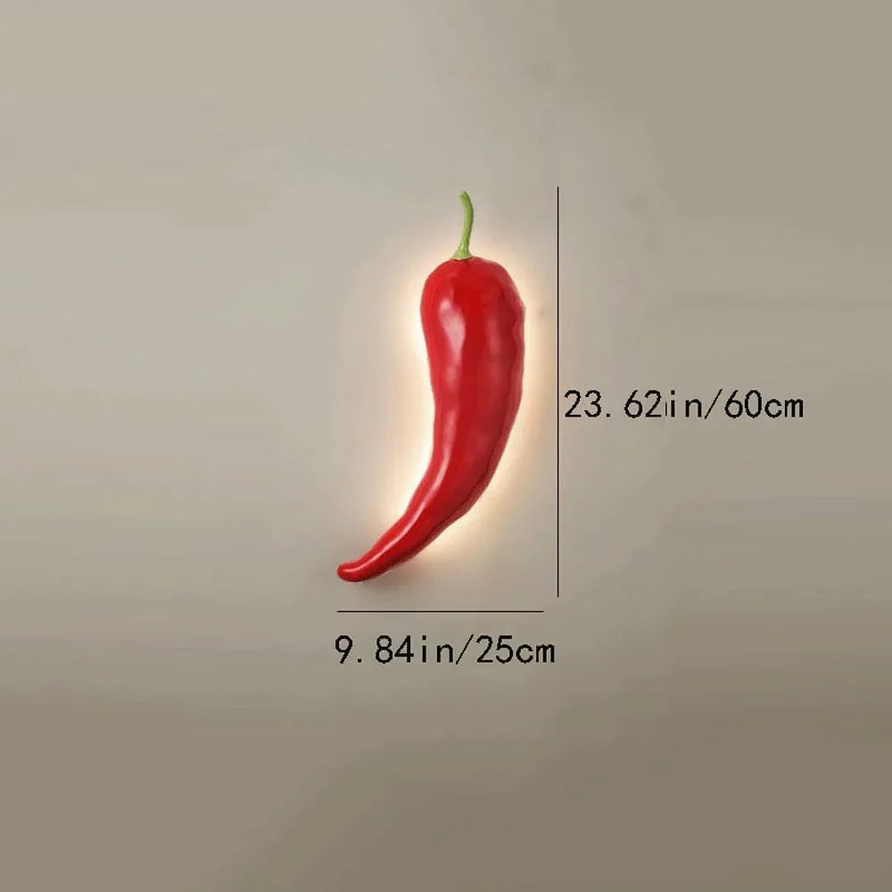 Audara-New Chinese Chili Pepper Wall Lamp Designer Creative Simple Wall Lights Wabi-sabi Wind Tea Room Art Sconces Living Room Backdrop Decoration Mounted Lighting Fixture