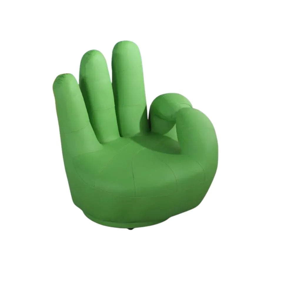 Audara-Sofa Finger ShapeSwivel Sofa Chair Simple and PracticalPU Easy to Cleanlounge Chair Multi-Color Availableaccent ChairLiving Room Bedroom Balconyreading ChairRestaurant HotelDecorative Chairs Green
