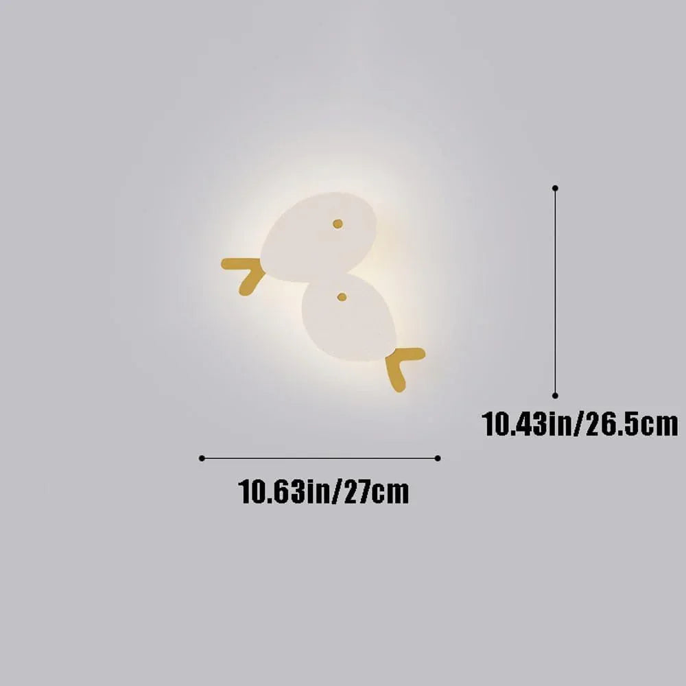 Audara-Children's Room Little Fish Art Wall Lamp Bedroom Bedside LED Wall Lights Creative Cream Wind Entryway Sconces Living Room Study Stairs Mounted Lighting Fixture