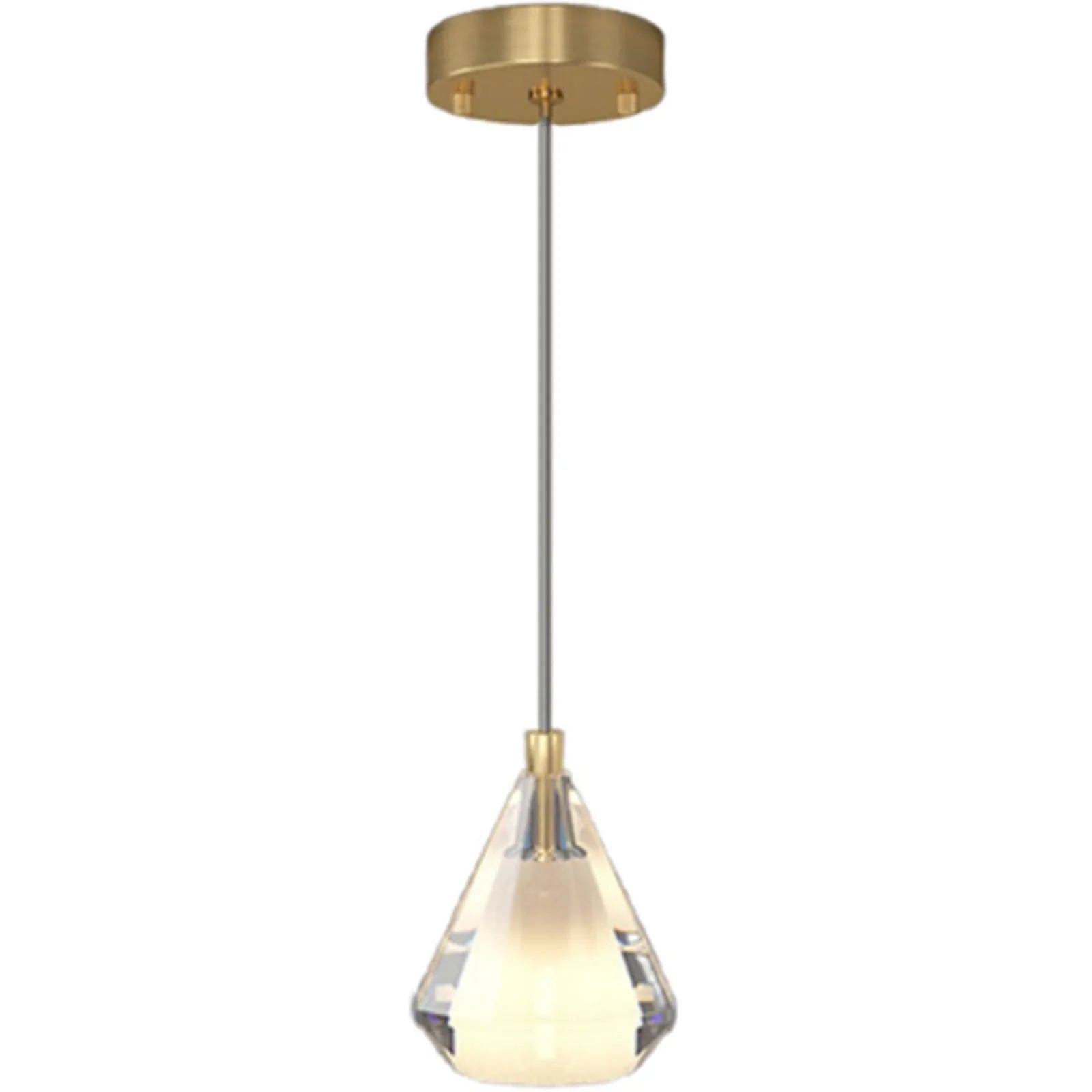Audara-This 4-inch Modern Minimalist Crystal Pendant Light, A Semi-circular Mini Glass Chandelier, Is Suitable For Various Spaces Including Bedrooms, Kitchen Islands, Dining Rooms, Hotels, Bars, And C A