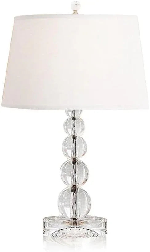 Audara-American Luxury Bedroom Bedside Desk Light Scandinavian Simple Fabric Crystal Desk Lamp Office Study Room Living Room Table Lamp Coffee Shop Hotel Guest Room Restaurant Lighting Fixture