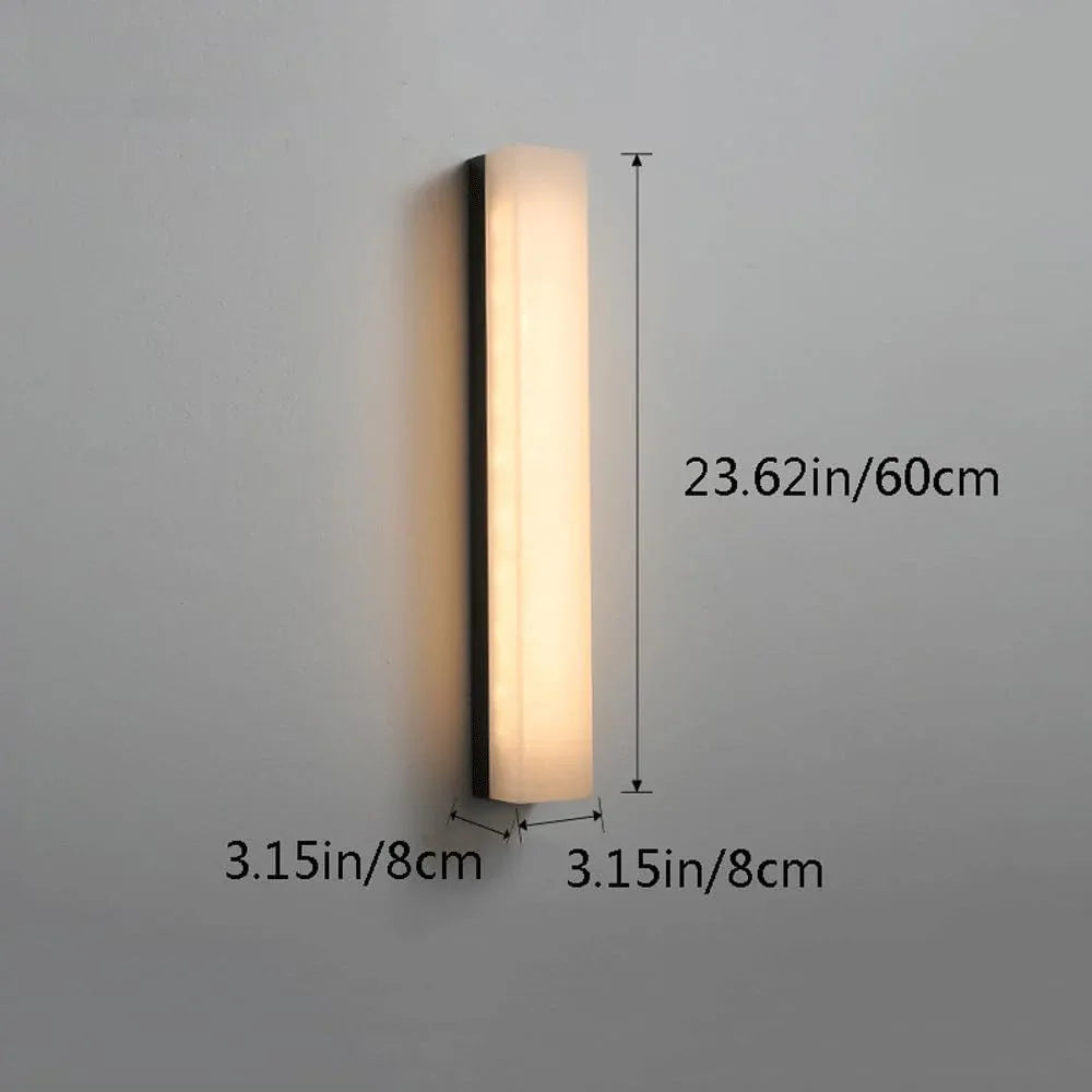 Audara-New Chinese Marble Wall Lamp Modern Light Luxury Bedside Wall Lights Living Room Background Wall Full Copper Sconces Aisle Corridor Entrance Mounted Lighting Fixture