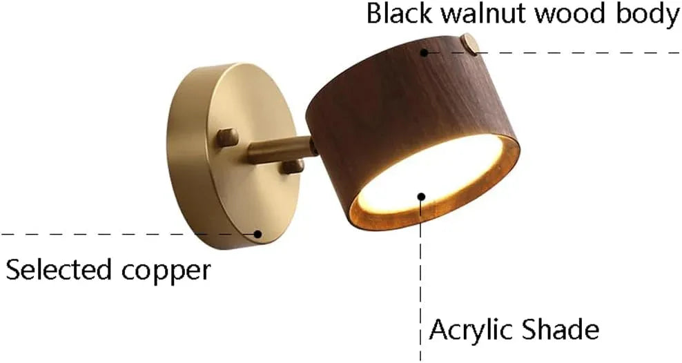 Audara-Scandinavian Fashion Wall Lamp Simple Bedroom Living Room Wall Lights Light Luxury Corridor Aisle Sconces New Chinese Solid Wood Bedside Mounted Lighting Fixture