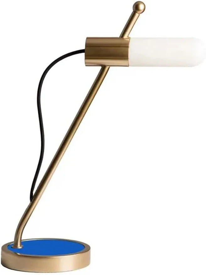 Audara-Modern Simple Study Room Model Room Background Wall Desk Light Personalized Creative Single Lamp Glass Desk Lamp B&B Warehouse Office Lighting Fixture Club Mall Hotel Front Desk Table Lamp