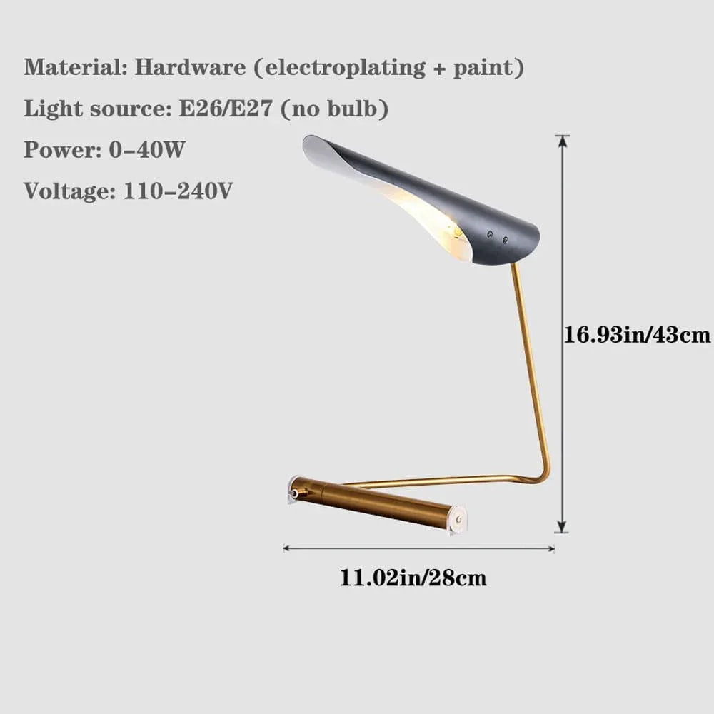 Audara-Scandinavian Simplicity Designer Showroom Showroom Desk Light Fashion Geometric Lines Office Desk Lamp Villa Club Cafe Lighting Fixture Bedroom Living Room Sofa Table Lamp