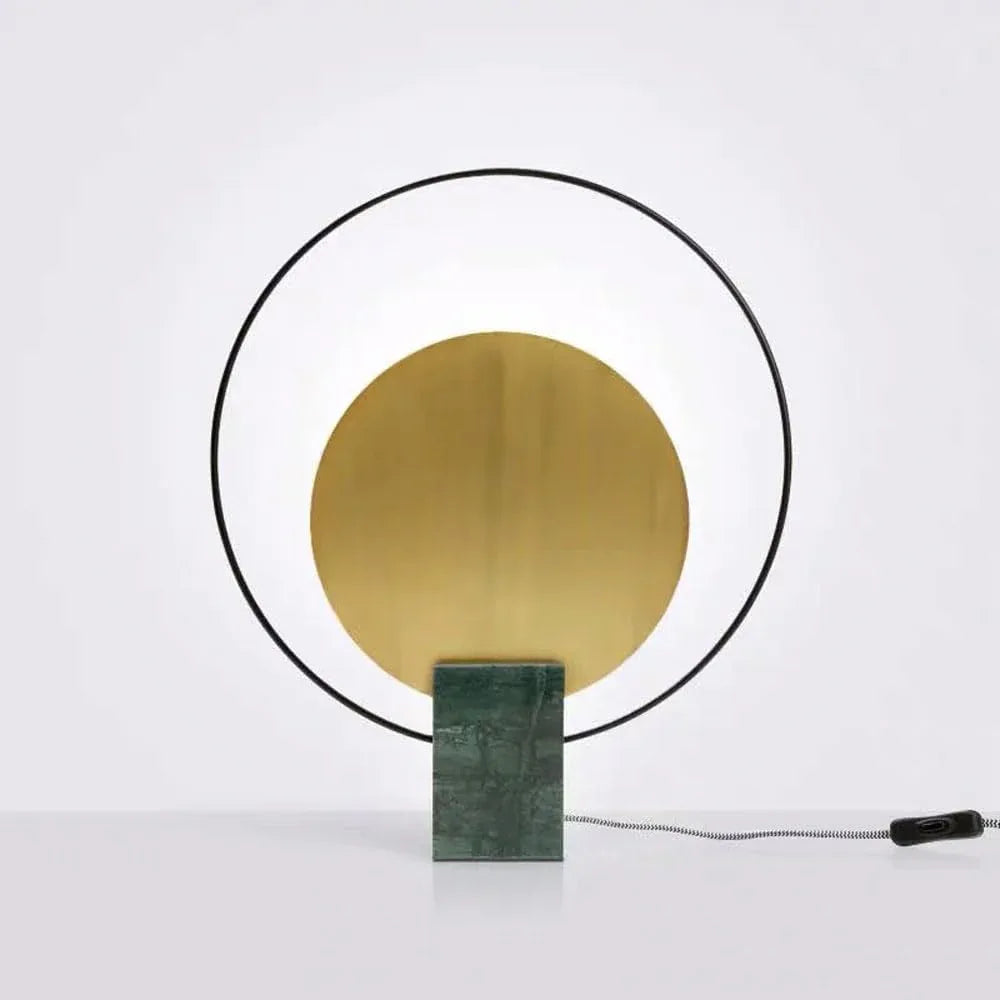 Audara-Postmodern Creative Model House Bedroom Bedside Desk Light High-end Light Luxury Marble Desk Lamp Study Room Hotel Living Room Table Lamp Club Villa B&B Decoration Lighting Fixture Green