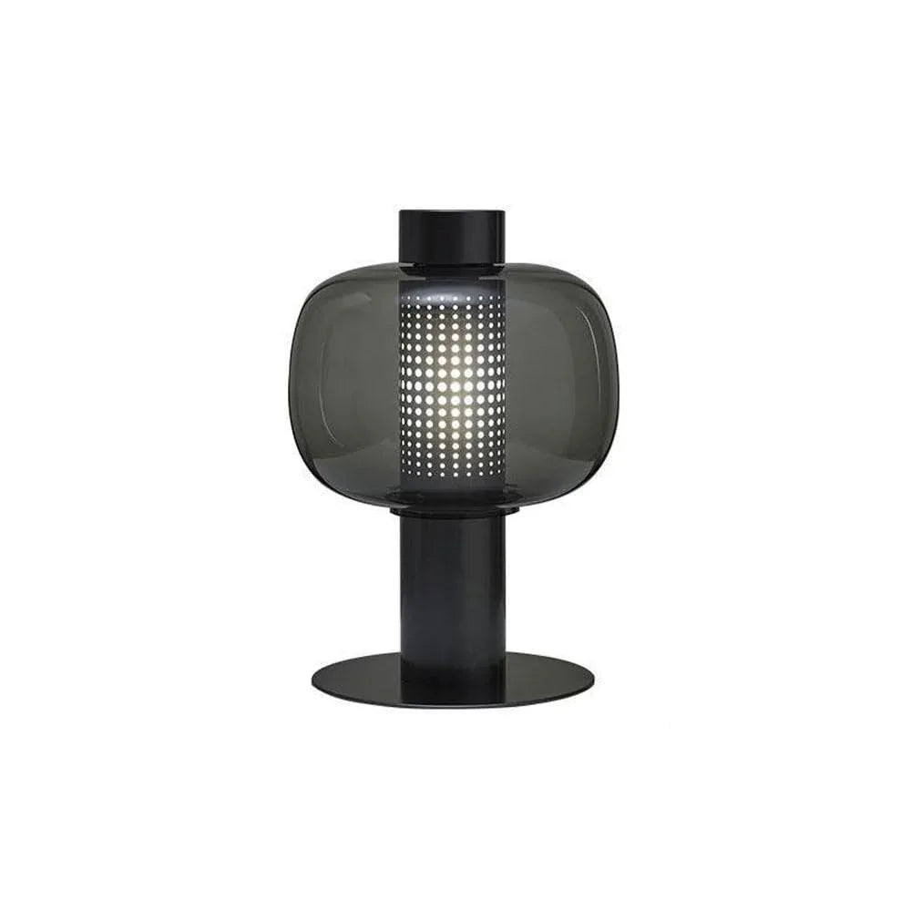 Audara-Simple Modern Living Room Bedside Desk Light Light Luxury Creative Sample Room Showcase Counter Desk Lamp Scandinavian Hardware Glass Lighting Fixture Farmhouse Coffee Shop Club Backdrop Table Lamp Black and Gray