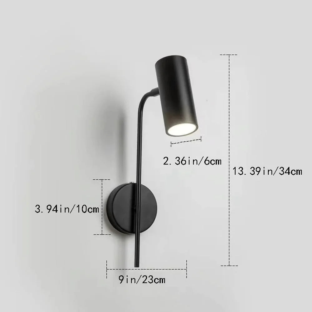 Audara-Rotatable Bedroom Bedside Wall Lamp Scandinavian Living Room Wall Lights Light Luxury Creative Staircase Sconces Aisle Corridor Metal Mounted Lighting Fixture