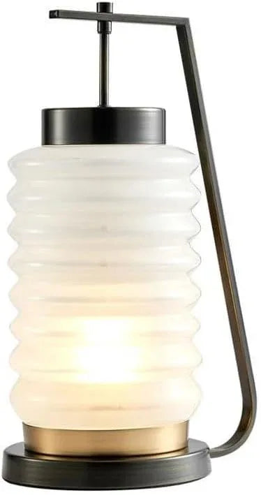 Audara-New Chinese Creative Living Room Study Desk Light Simple Modern White Glass Desk Lamp Restaurant Mall Coffee Shop Decoration Lighting Fixture Farmhouse Apartment Bedroom Table Lamp
