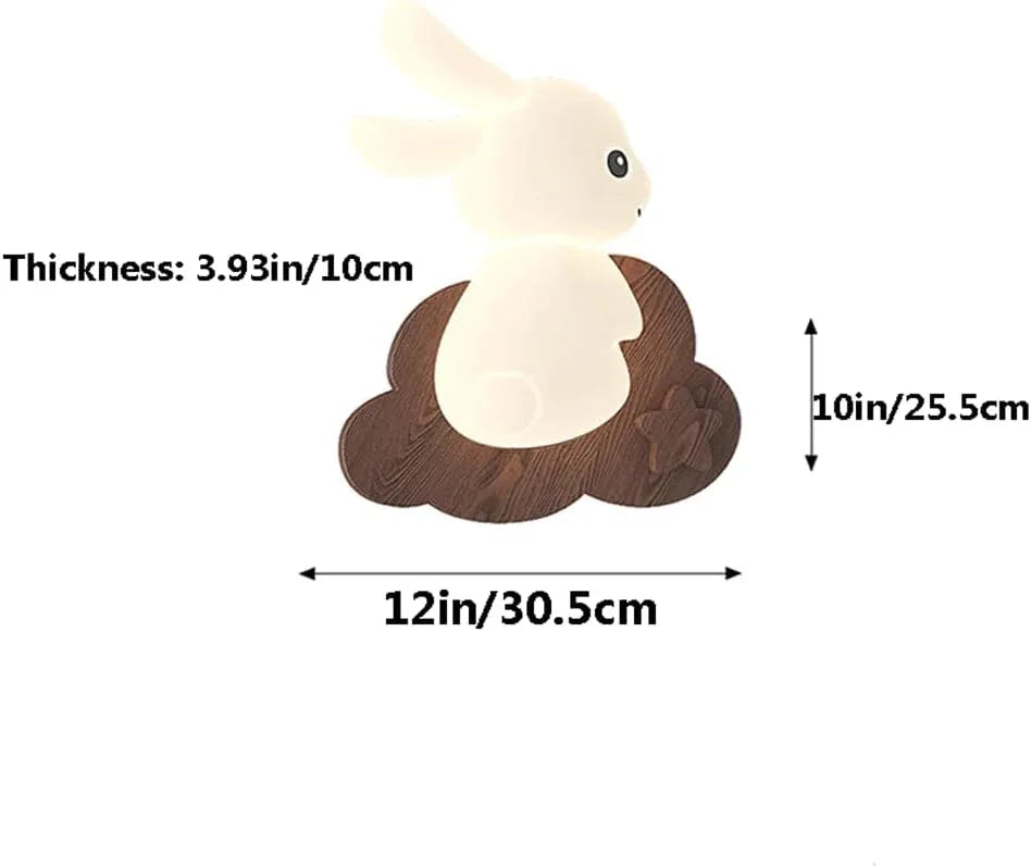 Audara-Nordic Log Full Spectrum Eye Protection Wall Lamp Cartoon Kids Bedroom Bedside Study Wall Lights 12in Living Room Corridor Entrance Wall Sconces Suitable For Welfare Home Kindergarten Lighting Fixture