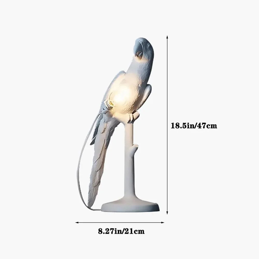 Audara-Scandinavian Creative Parrot Resin Desk Light Simple Bedroom Bedside Living Room Desk Lamp Cupboard Study Teahouse Table Lamp Clubhouse Villa Restaurant Coffee Shop Lighting Fixture