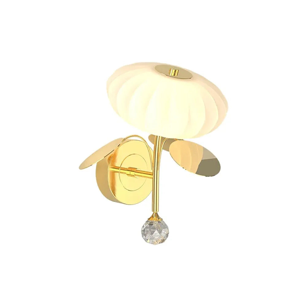 Audara-Bedroom Bedside Pumpkin Wall Lamp Simple Postmodern Decorative Wall Lights Living Room Study Metal Sconces Creative Stairway Aisle Balcony Mounted Lighting Fixture Gold