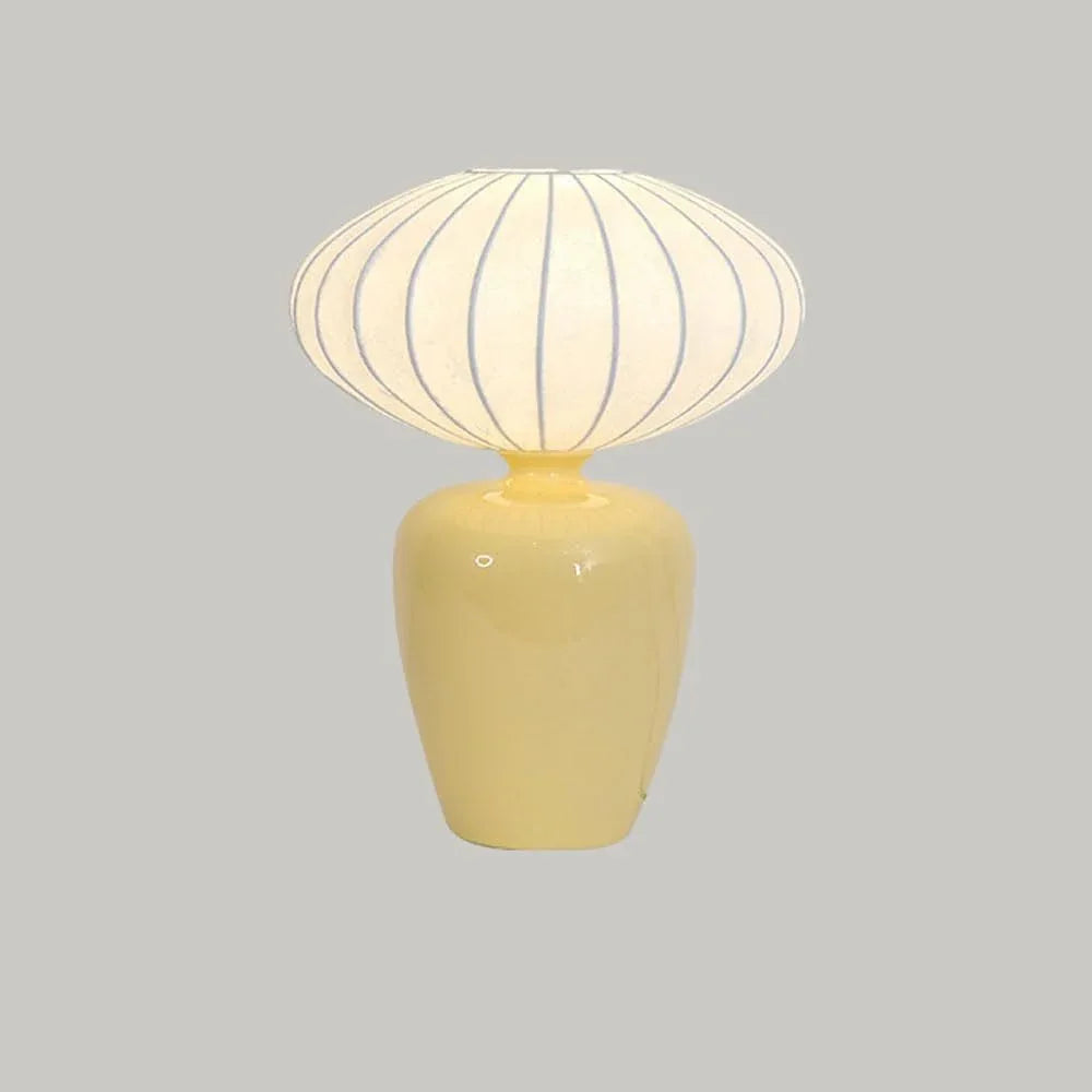 Audara-French Romantic Boys And Girls Room Bedroom Bedside Desk Light Cute And Cozy Silk Fabric Ceramic Desk Lamp Living Room Sofa Side Wall Cabinet Table Lamp Office Hotel Decoration Lighting Fixture