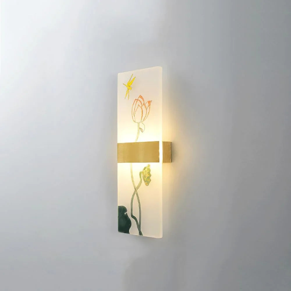 Audara-New Chinese Style Full Copper Wall Lamp Creative Bedside Enamel Color Wall Lights Living Room Study Room Staircase Sconces Modern Simple Entrance Mounted Lighting Fixture