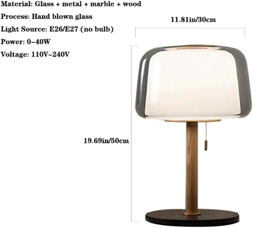 Audara-Modern Simple Bedroom Bed Desk Light Nordic Fashion Glass Marble Desk Lamp Living Room Next to Sofa Table Lamp Model Room Hotel Front Desk Guest House Decoration Lighting Fixture