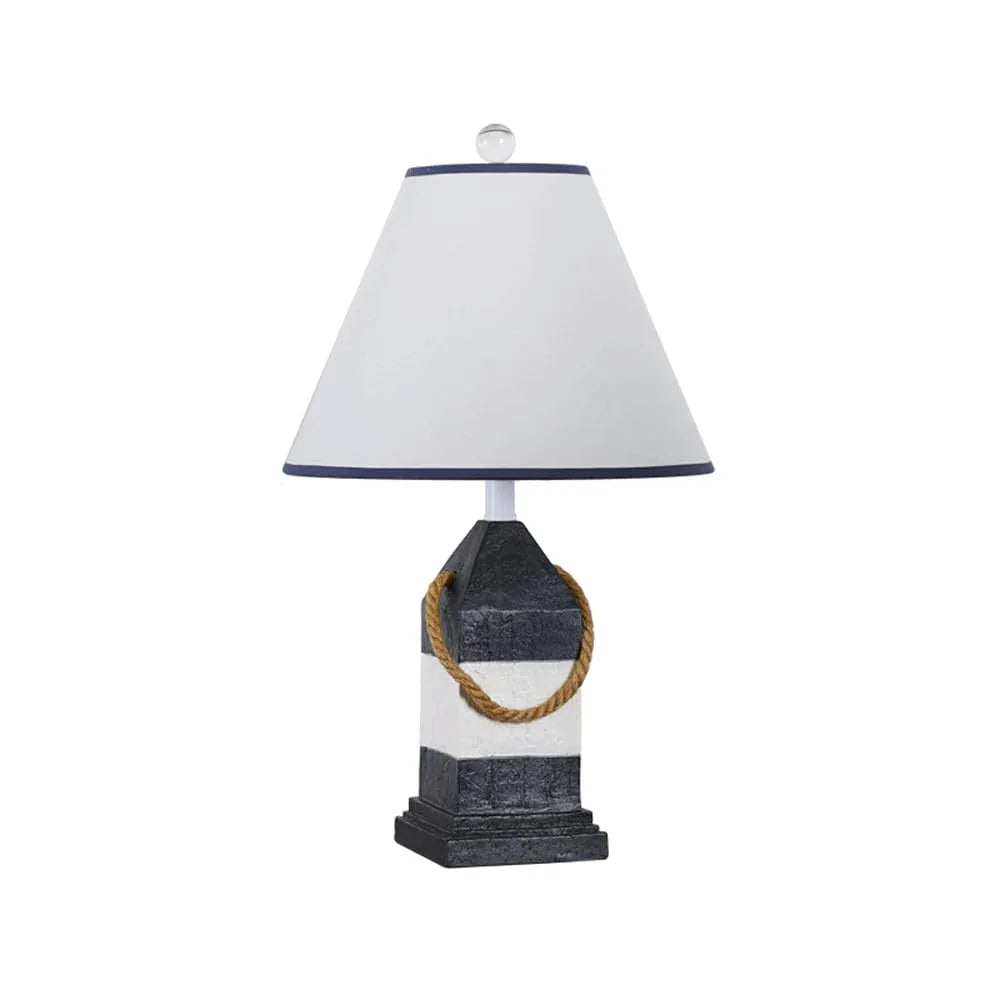 Audara-American Vintage White Fabric Resin Desk Light Luxury Warm Dormitory Apartment Bedroom Desk Lamp Cottage Villa Restaurant Lighting Fixture Club Model Room Study Living Room Table Lamp Blue2