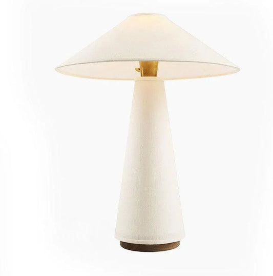 Audara-American Handmade Hotel Room Desk Light Warm French White Fabric Desk Lamp Children's Room Bedroom Bedside Table Lamp Office Coffee Shop Farmhouse B&B Villa Lighting Fixture