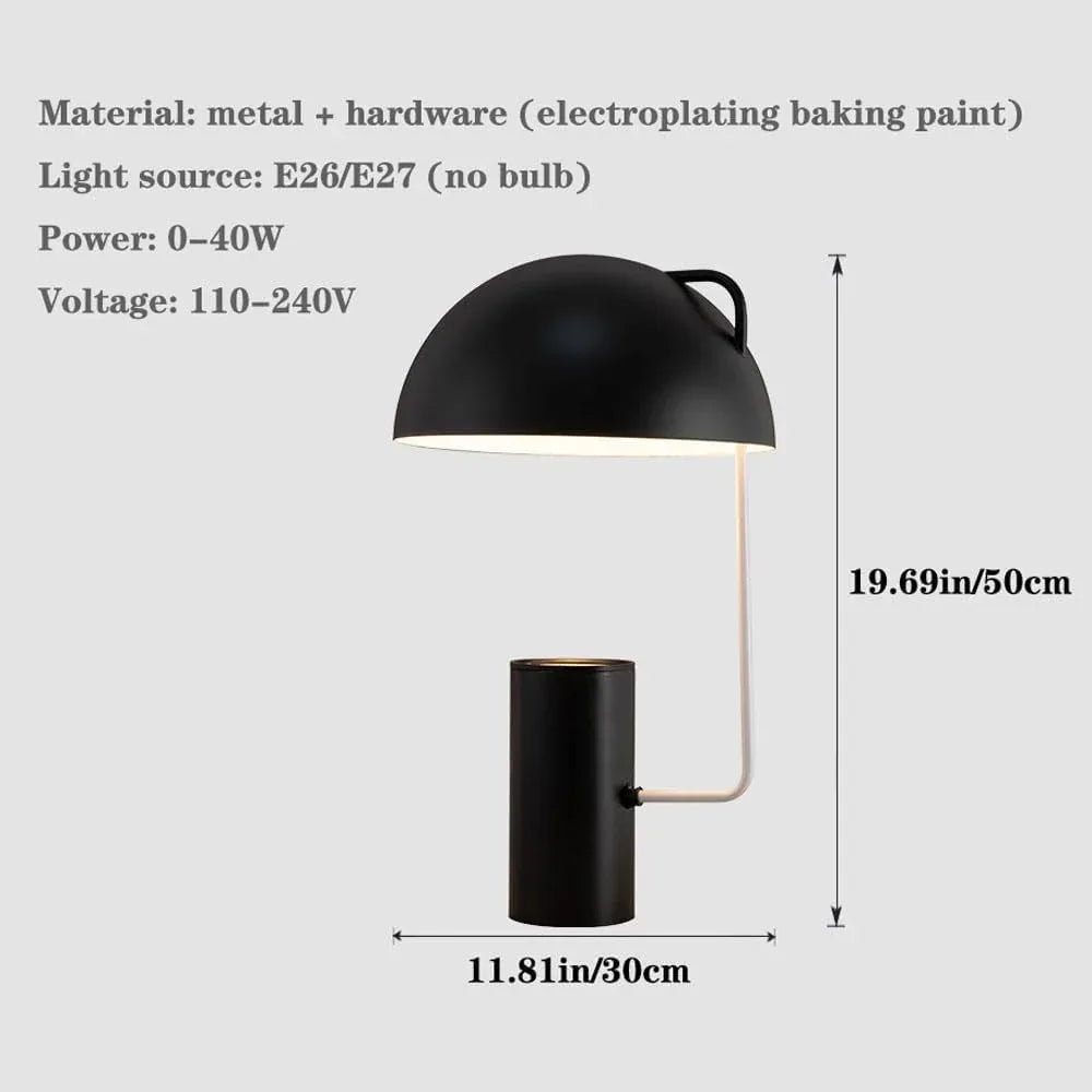Audara-Simple Scandinavian Bedroom Bedside Desk Light Fashion Designer Baked Lacquer Metal Desk Lamp Office Apartment Dormitory Lighting Fixture Living Room Sofa Side Makeup Table Lamp