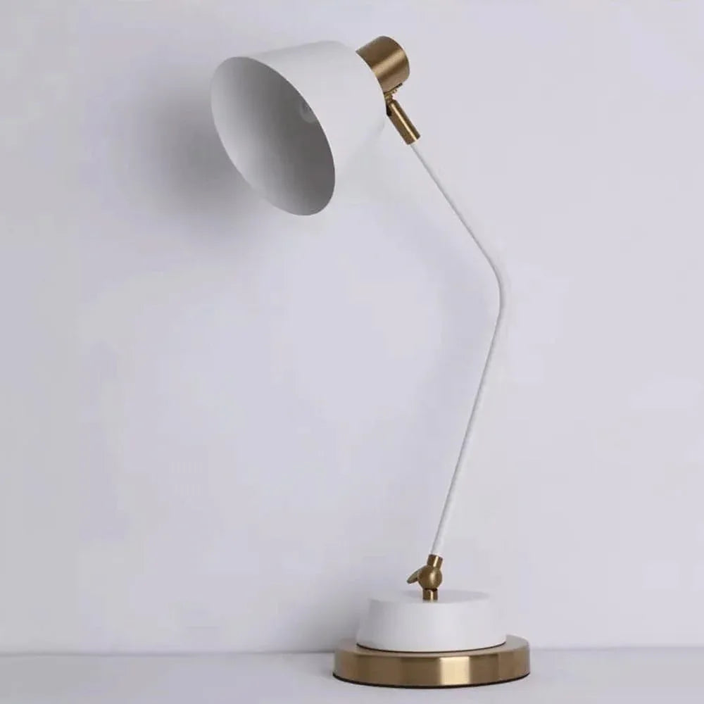 Audara-Scandinavian Modern Hotel Bedroom Desk Light Creative Atmosphere Bedroom Bedside Office Desk Lamp Black Gooseneck Metal Table Lamp Warehouse Bar Dormitory Apartment Lighting Fixture