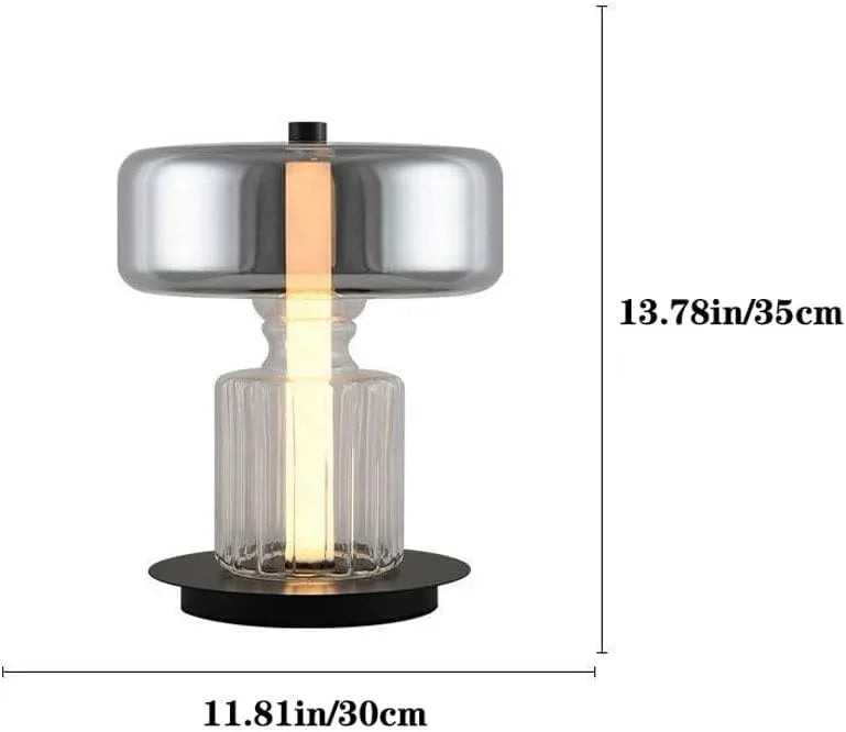Audara-Nordic Modern Living Room Next to Sofa Desk Light Simple Luxury Metal Glass Desk Lamp Farmhouse Cafe Hotel Lighting Fixture Bedroom Bedside Study Reading Writing Table Lamp