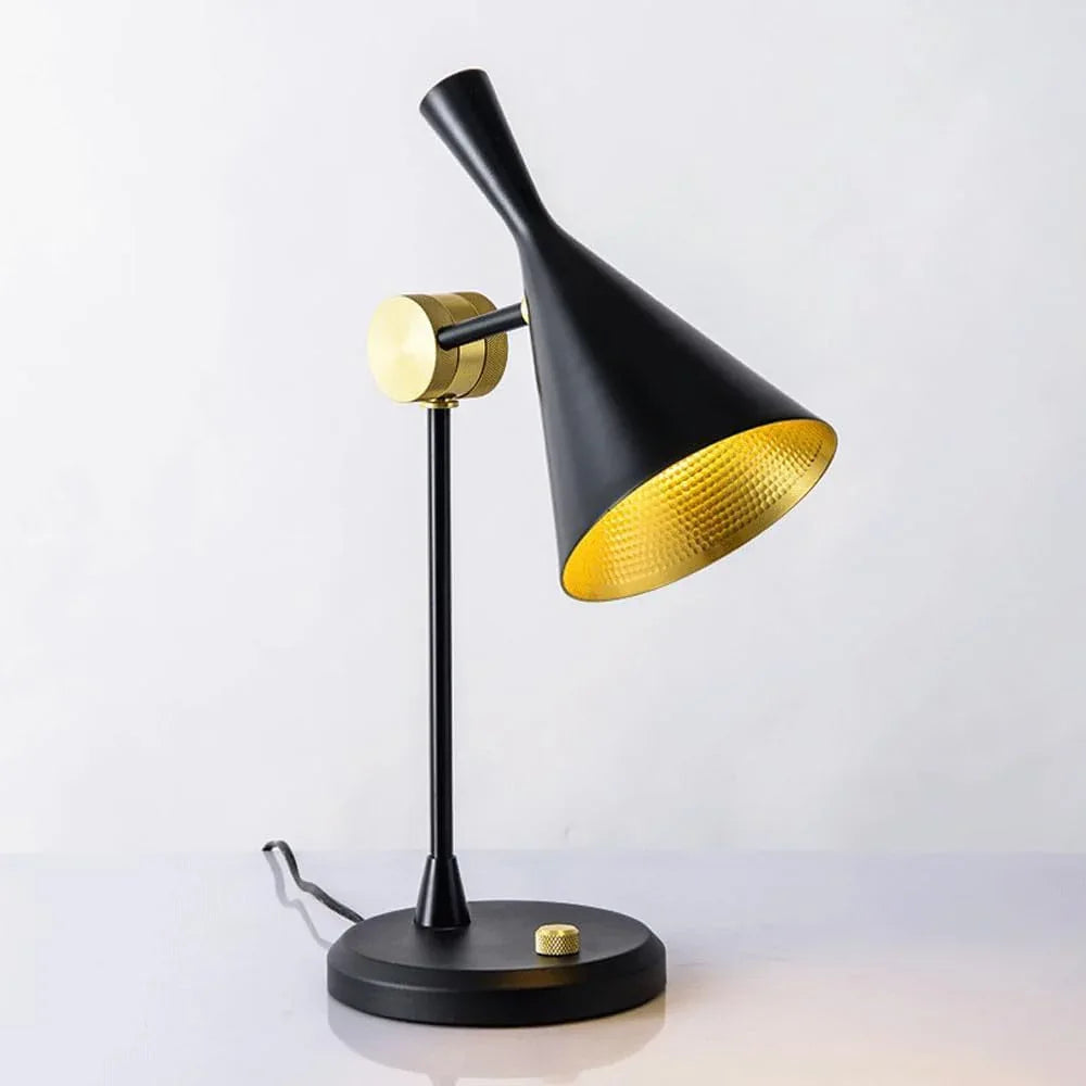 Audara-Postmodern Personality Study Office Desk Light Simple Creative Adjustable Black Metal Desk Lamp Bedroom Living Room Next to Sofa Table Lamp Warehouse Farmhouse Restaurant Lighting Fixture