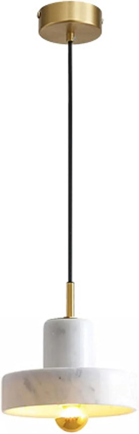 Audara-7-inch Natural Marble Modern Pendant Lights, Minimalist and Bohemian Style, Suitable for Various Scenarios Such As Bedrooms, Hotels, Studies, Bedside Tables, and Entryways.