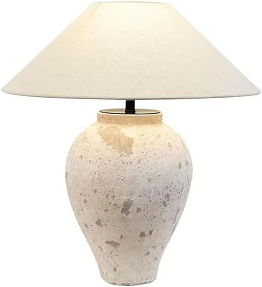 Audara-Japanese Wabi-sabi Style Hotel Front Desk B&B Desk Light Vintage High-end Old Pottery Desk Lamp Villa Club Showroom Kitchen Table Lamp Coffee Shop Sample Room Living Room Decoration Lighting Fixture
