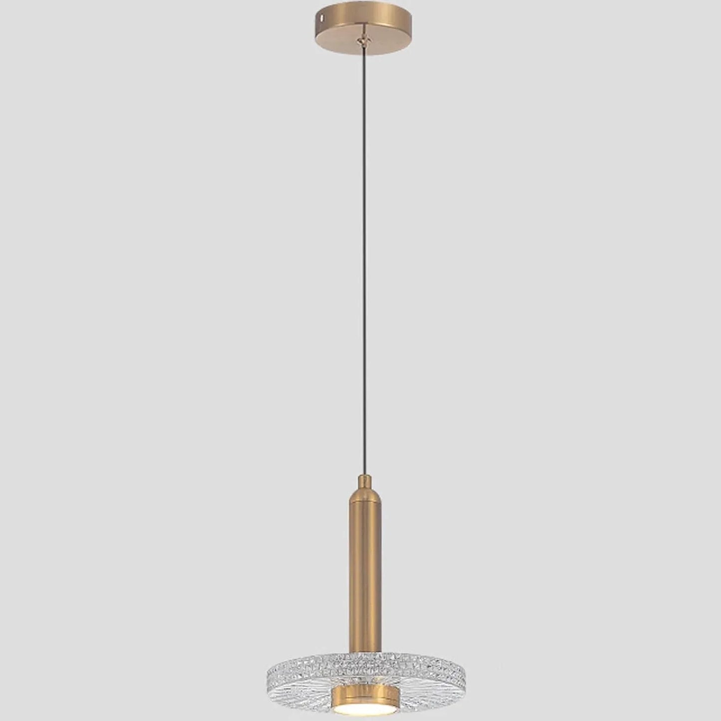 Audara-6.69-inch Crystal Pendant Light, European Modern Minimalist Style, Suitable for Installation in Various Spaces Such As Bedrooms, Hotels, Restaurant Entryways, Cafes, and Kitchen Islands.