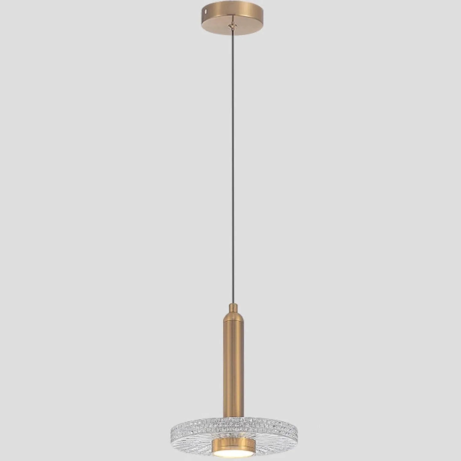Audara-6.69-inch Crystal Pendant Light, European Modern Minimalist Style, Suitable for Installation in Various Spaces Such As Bedrooms, Hotels, Restaurant Entryways, Cafes, and Kitchen Islands.