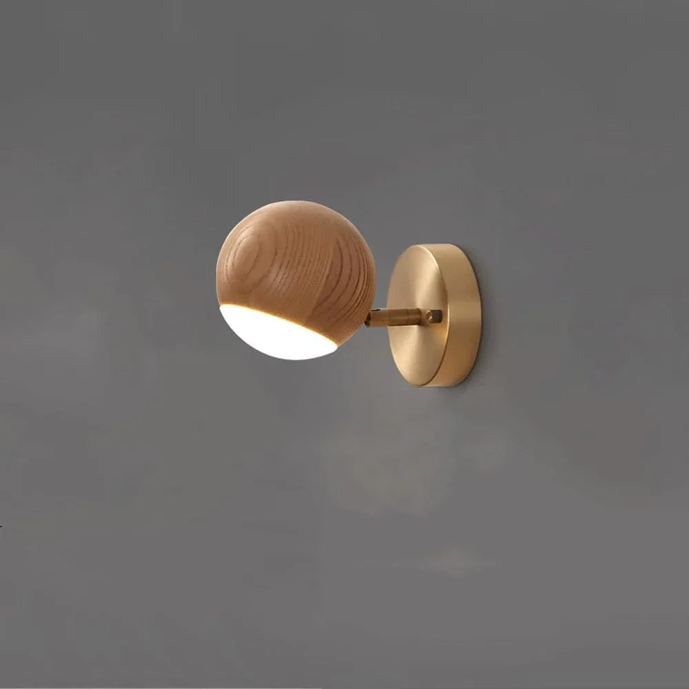 Audara-Scandinavian Fashion Wall Lamp Simple Bedroom Living Room Wall Lights Light Luxury Corridor Aisle Sconces New Chinese Solid Wood Bedside Mounted Lighting Fixture
