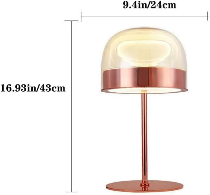 Audara-Postmodern Light Luxury Bedroom Bedside Desk Light Elegant Warm Glass Desk Lamp Cafe Dining Room Villa Lighting Fixture Farmhouse B&B Study Apartment Living Room Table Lamp