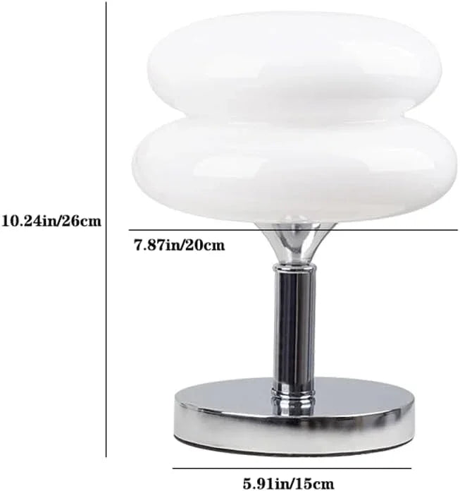 Audara-Modern Simple Dressing Table Bed Small Desk Light Warm Cute Glass Metal Desk Lamp Living Room Study Room Office Table Lamp Restaurant Hotel Guest Room Model Room Decoration Lighting Fixture