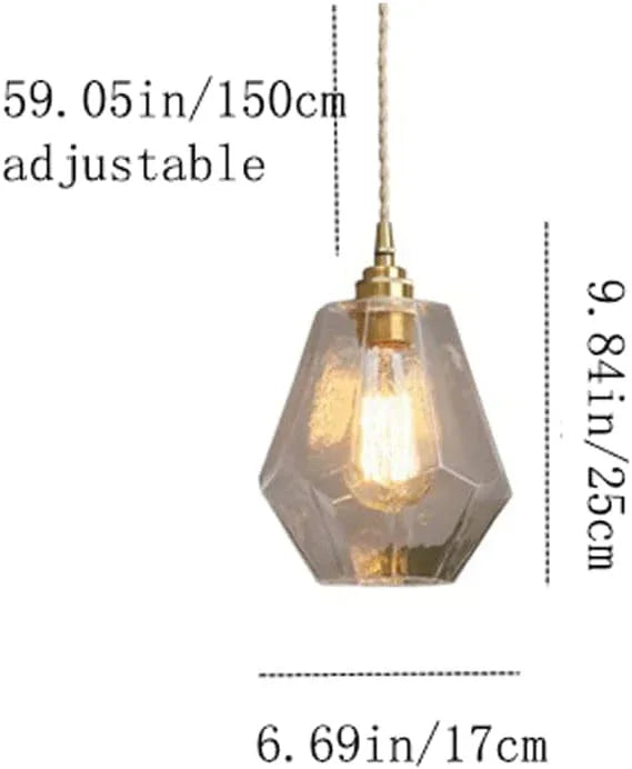 Audara-Small, Minimalist French-Style Glass Pendant Lights, Suitable for Various Settings Including Bedrooms, Bedside Tables, Hotel Entryways, and Kitchen Islands. Modern Bohemian Style.