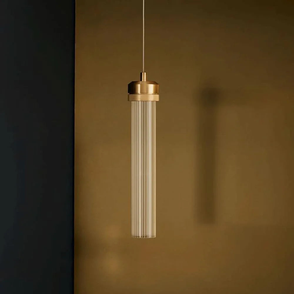 Audara-Crystal Pendant Light, 2.7 Inches in Diameter, Long Decorative Chandelier, Modern and Luxurious Style, Suitable for Various Places Such As Hotels, Restaurants, Kitchen Islands, and Bedrooms.