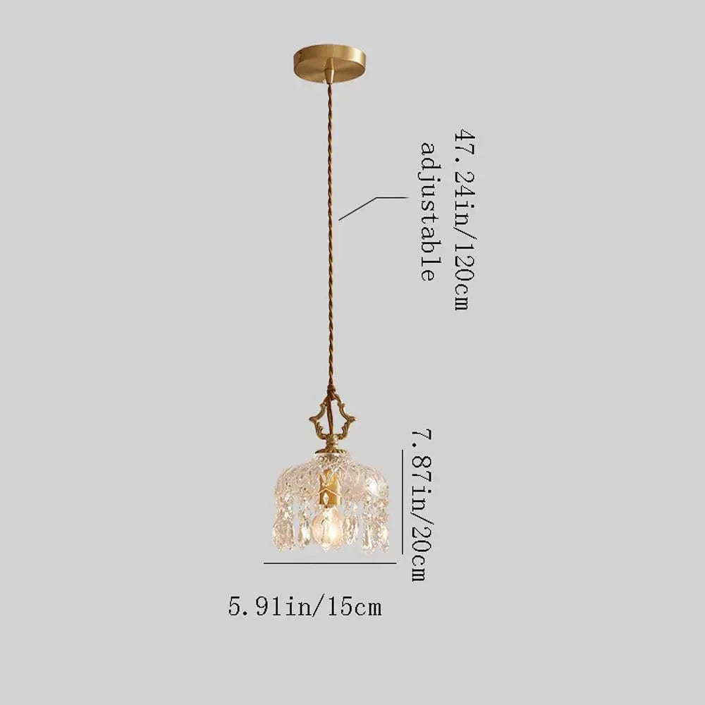 Audara-6-inch Crystal Chandeliers Can Be Installed in Various Spaces Such As Bedrooms, Hotels, and Kitchen Islands. Small Chandelier for Living Room in Minimalist European Style.