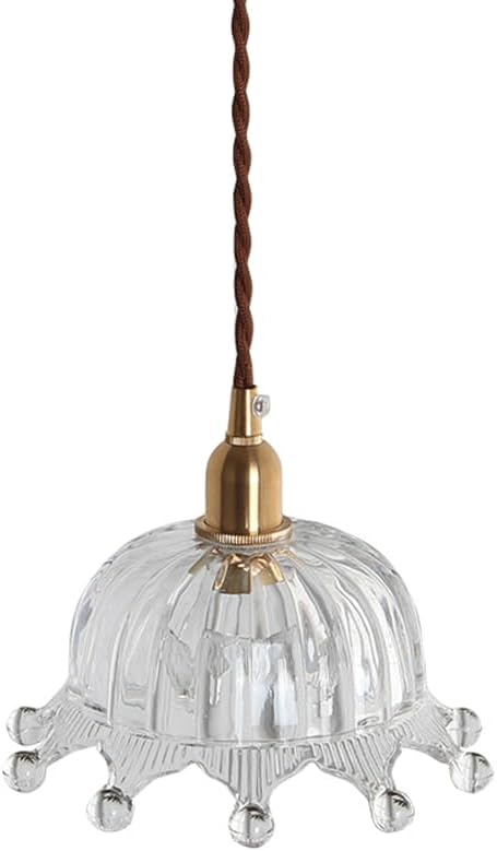 Audara-Crystal Pendant Light, 6-inch, Modern and Luxurious Style, Suitable for Lighting in Various Places Such As Bedrooms, Hotels, Restaurants, and Kitchen Islands.