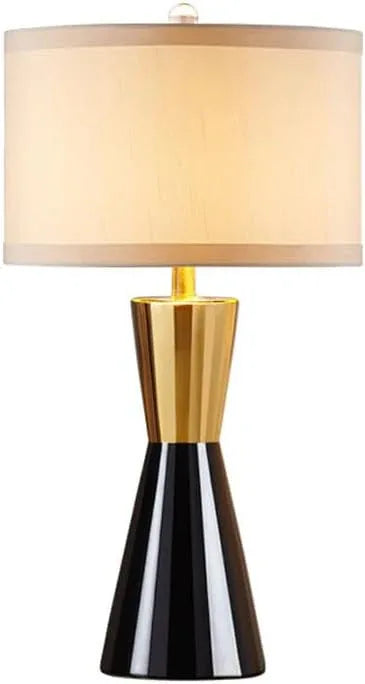 Audara-American Light Luxury Bedroom Bedside Living Room Desk Light Simple Modern Fabric Ceramic Desk Lamp B&B Farmhouse Villa Restaurant Table Lamp Hotel Coffee Shop Mall Lighting Fixture
