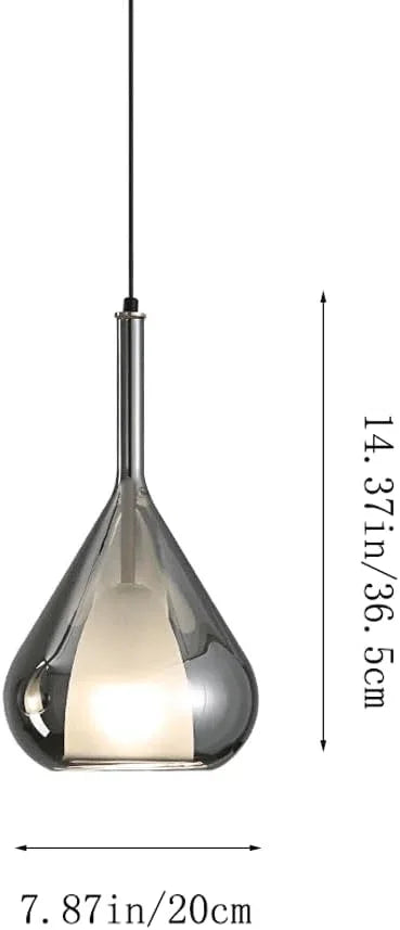 Audara-8-inch Crystal Pendant Light Suitable for Various Spaces Including Bedside, Bedroom, Hotel, Entryway, and Kitchen Island. Easily Blends Into Minimalist, Bohemian, and European Styles.