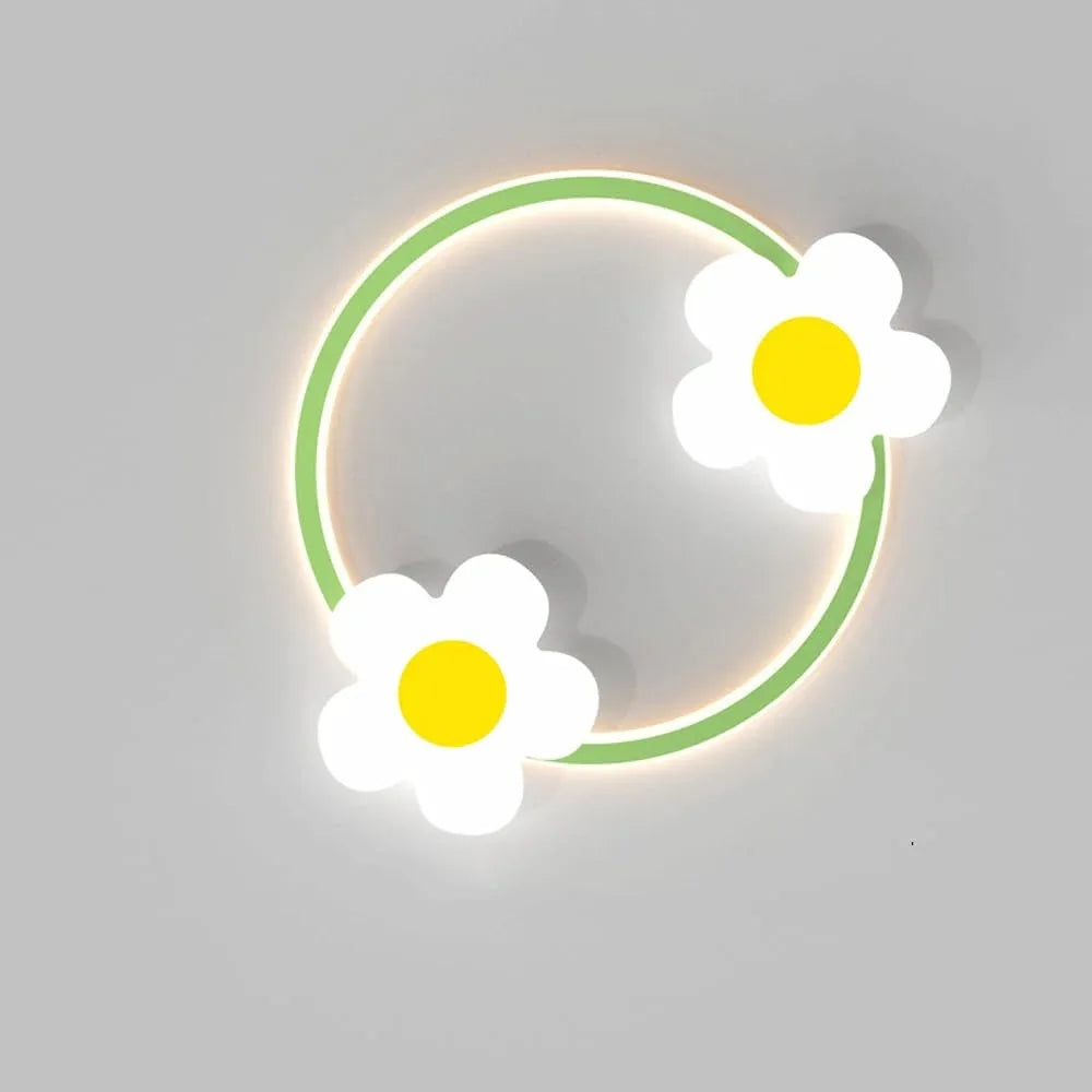 Audara-Children's Room Bedside Wall lamp Modern Simple Bedroom Wall Lights French Romantic Floral LED sconces Princess Room Eye Protection Creative Background Wall Mounted Lighting Fixture Medium