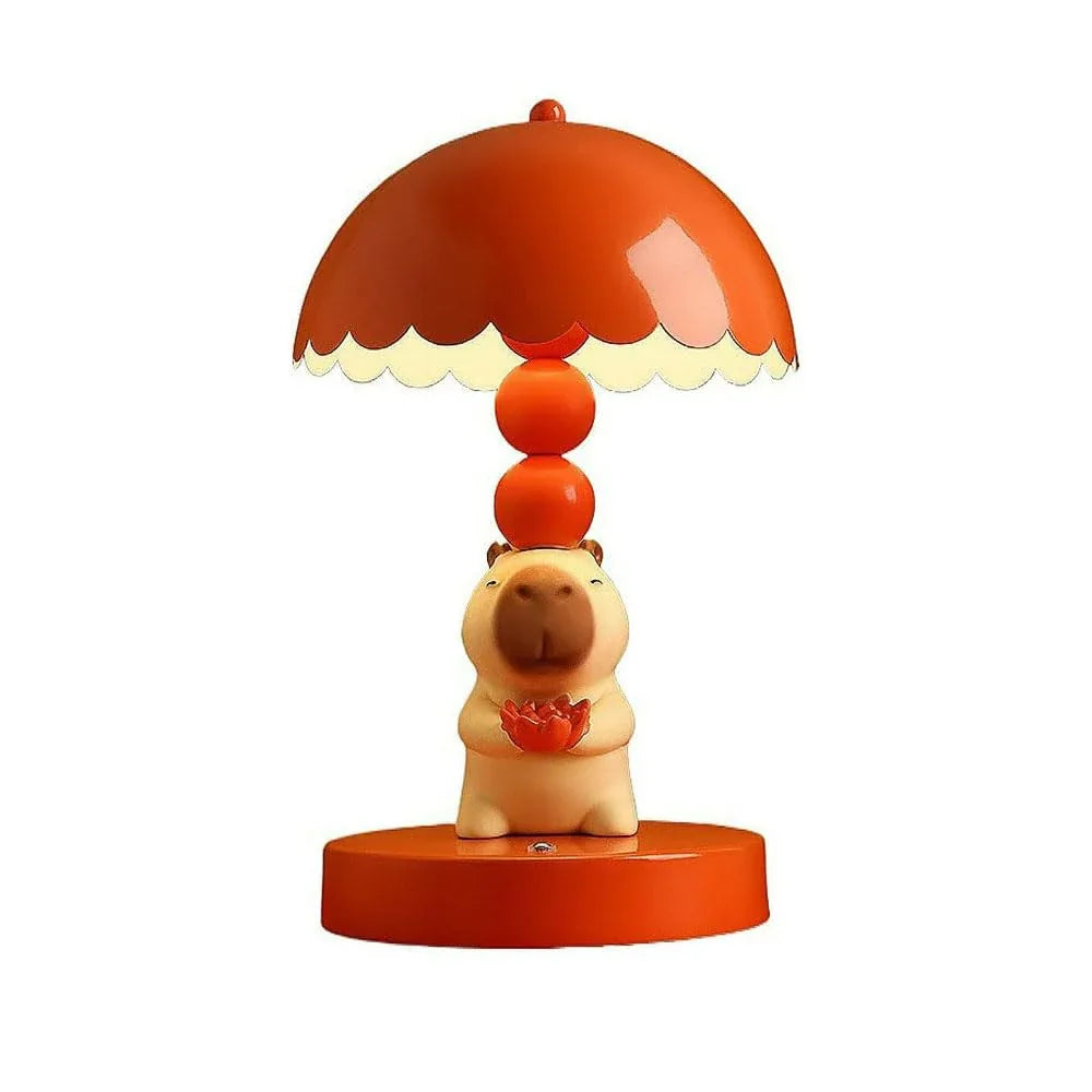 Audara-Creative Cartoon Bedroom Bedside Children's Room Desk Light Cute Metal Resin Desk Lamp School Dormitory Library Amusement Park Decoration Table Lamp Restaurant Coffee Shop Lighting Fixture Lotus Version