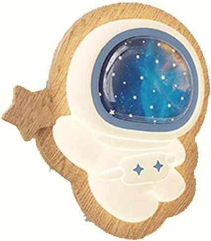 Audara-Antique Cream Style Eye Care Solid Wood Wall Lamp Creative Spaceman Bedroom Bedside Wall Lights 11.41in Study Hallway Aisle Wall Sconces Suitable For Mother And Baby Workshop Hotel Lighting Fixture