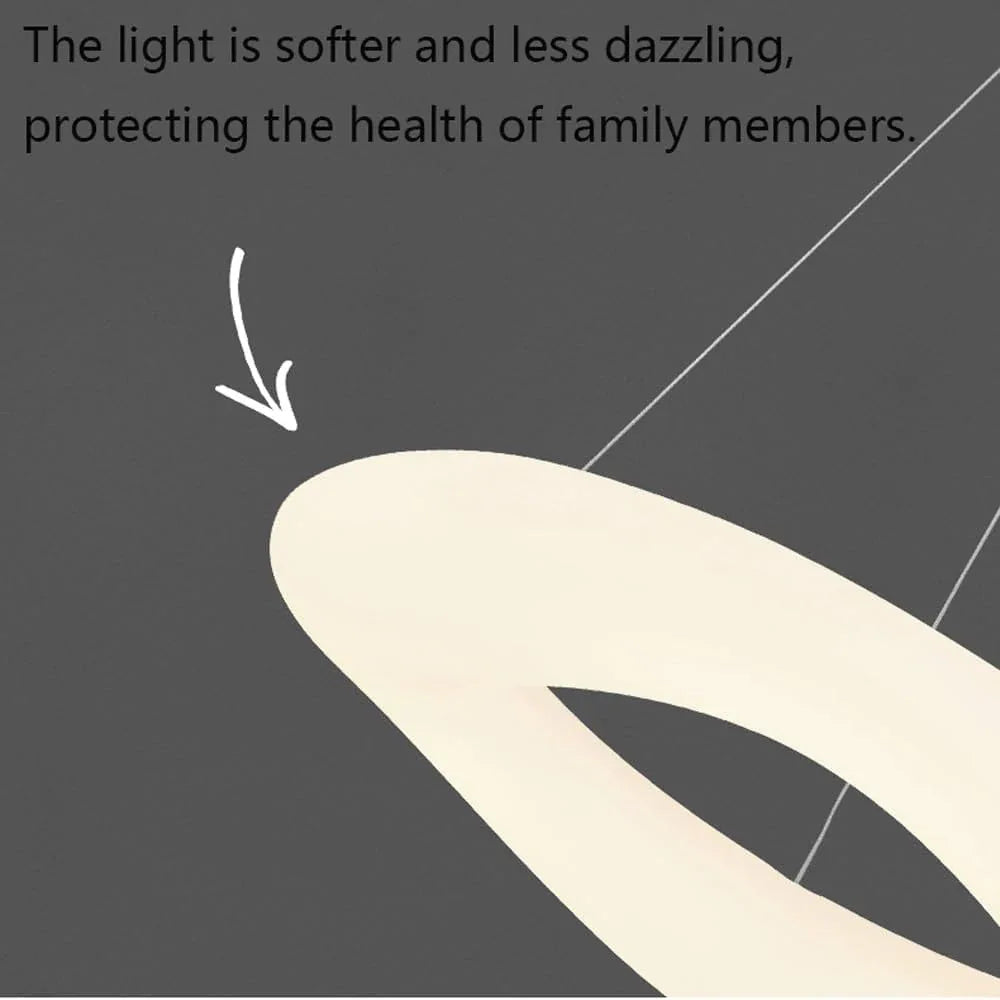 Audara-Italian Designer Cream Style Circle Pendant Light Modern Minimalist Dining Room Bedroom Hanging Lamp Three Colors Changing Light LED Chandelier Model House Light Luxury Creative Lighting Fixture
