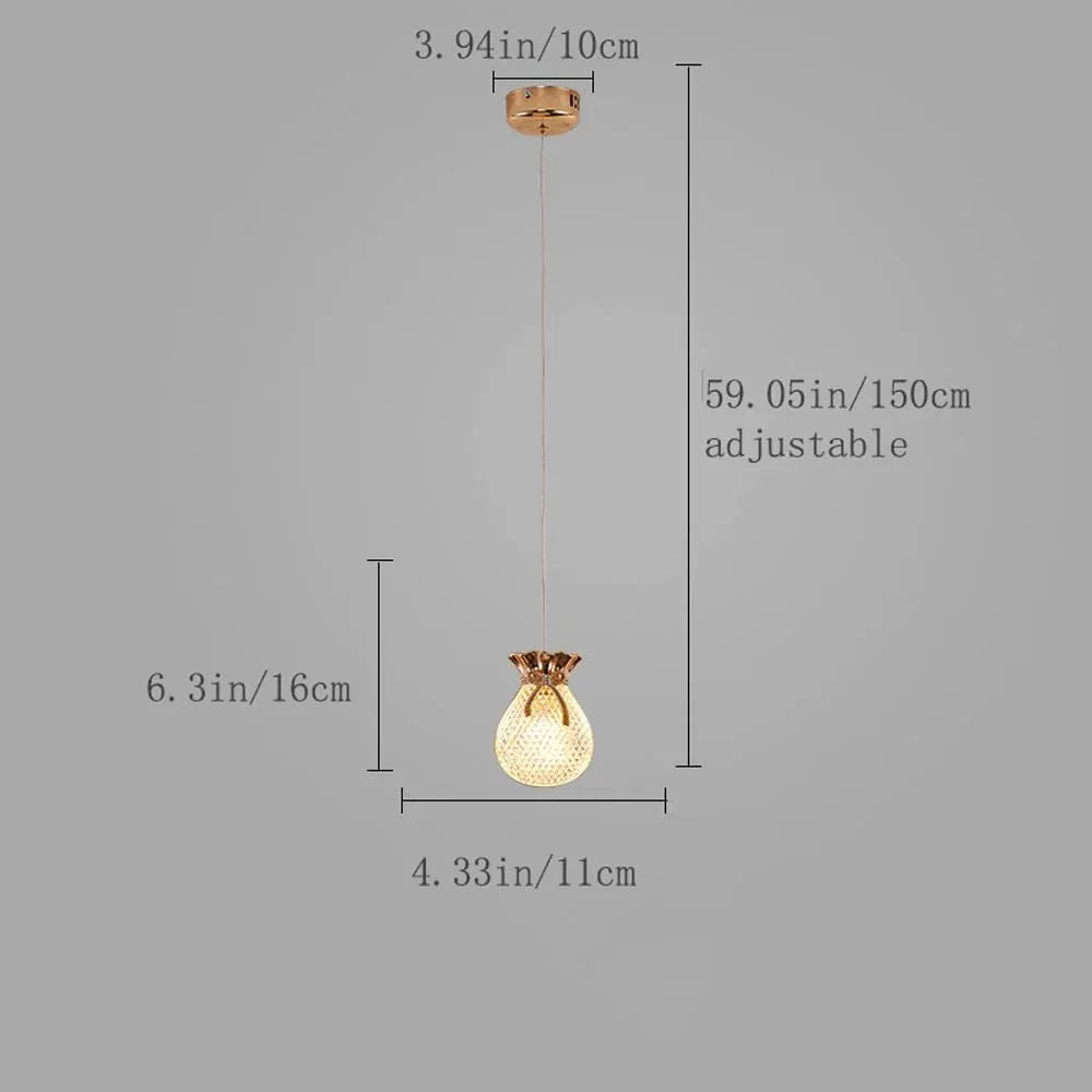Audara-4-incrystal Pendant Light, Bohemian, Southeast Asian, and European Minimalist Style, Suitable for Various Settings Such As Bedrooms, Hotels, Restaurants, Entryways, Kitchen Islands, Etc.